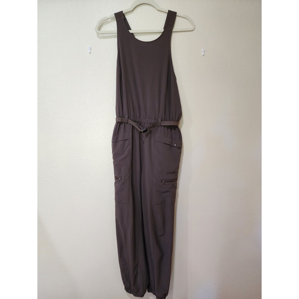 Patagonia Fleetwith Belted Jumpsuit Overalls Basalt Brown Lightweight size Med